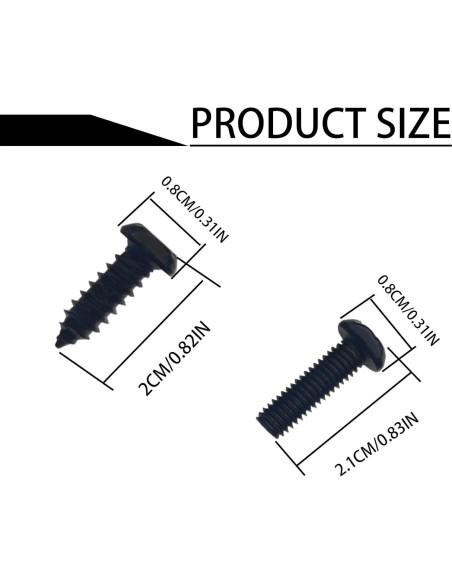 Kit de Tornillos Antirrobo para Placas de Matrícula GolTHd
