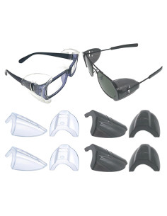 4 Pares Protectores Laterales Gafas Seguridad KMDJG TPU Suave