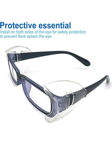4 Pares Protectores Laterales Gafas Seguridad KMDJG TPU Suave
