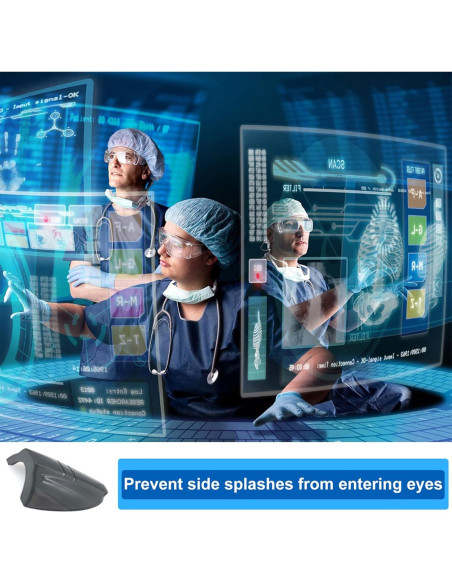 4 Pares Protectores Laterales Gafas Seguridad KMDJG TPU Suave