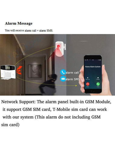 Sistema de Alarma Inalámbrico AGSHOME 4G 99 Zonas Seguridad