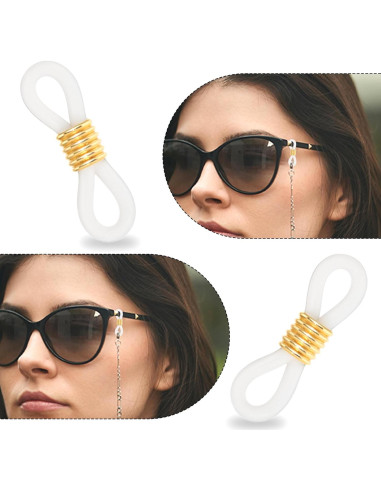 80 Conectores de Goma para Gafas Psyqtsuary Antideslizantes
