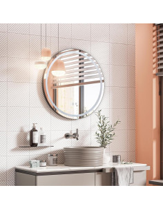 Espejo de Baño Redondo Vipush 71 cm con LED Regulable 2