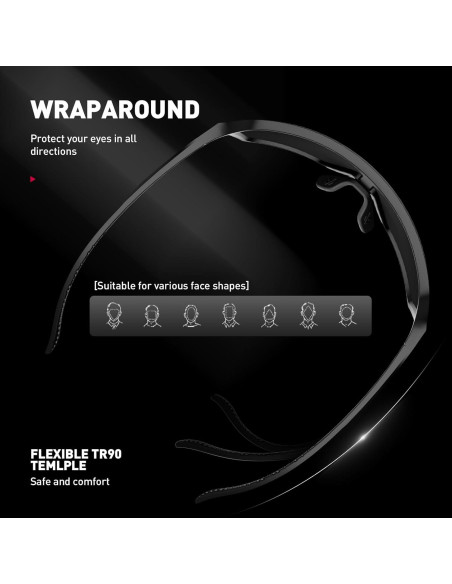 Gafas de sol polarizadas SCVCN UV400 para ciclismo y deportes