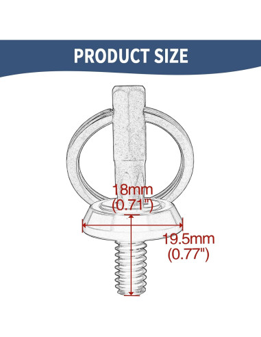 Tuerca Tornillo de Asiento Antirrobo Jiataban 1/4"-20 Negro