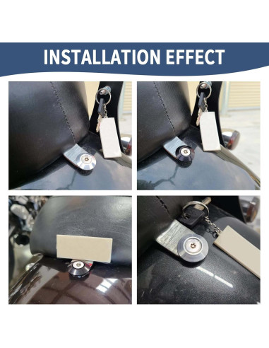 Tuerca Tornillo de Asiento Antirrobo Jiataban 1/4"-20 Negro