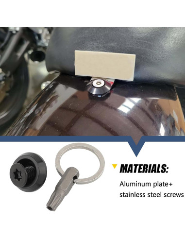 Tuerca Tornillo de Asiento Antirrobo Jiataban 1/4"-20 Negro