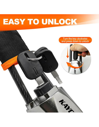 Bloqueo de Volante KAYCENTOP Antirrobo Universal 43 cm