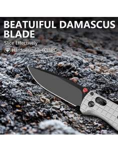 Cuchillo Plegable Axis Lock Noxozoqm Hoja Acero D2 8cm 2