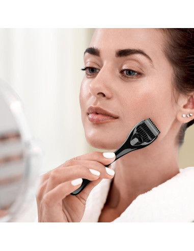 Kit Microneedle Derma Roller GXBRSY 0.25mm para Cara y Barba