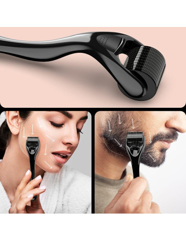 Kit Microneedle Derma Roller GXBRSY 0.25mm para Cara y Barba