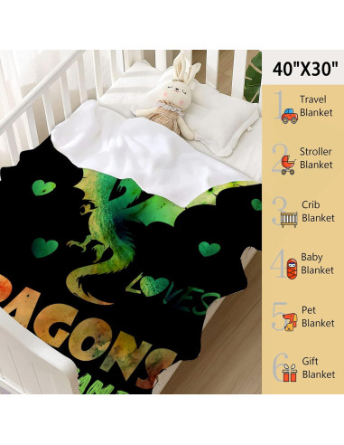 Manta Personalizada Bhaisajyaguru Dragón 127x101 cm para Niños