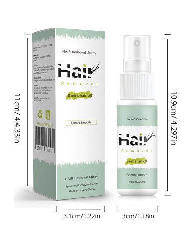 Spray Depilatorio LINEDSON 30ml - Indoloro para Axilas y Piernas