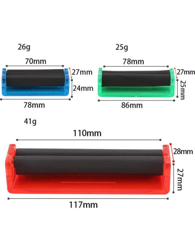 Rodillo Manual para Cigarrillos GOSONO 2PCS 110mm Plástico