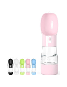 Dispensador de Agua y Comida para Perros Misthis Rosa 250ml