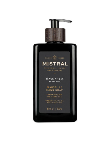 Jabón Líquido para Manos Mistral 500 ml Ámbar Negro Hidratante