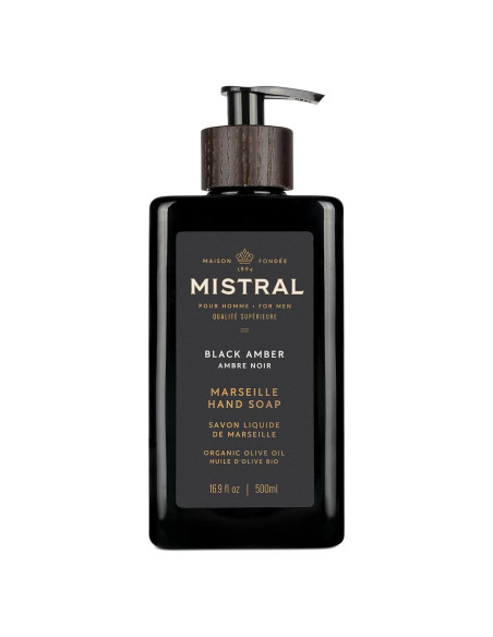 Jabón Líquido para Manos Mistral 500 ml Ámbar Negro Hidratante