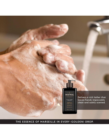 Jabón Líquido para Manos Mistral 500 ml Ámbar Negro Hidratante