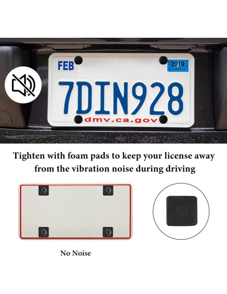 Kit de Tornillos Antirrobo para Placas de Licencia NYTKL M6