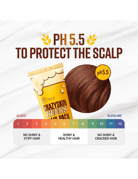 Máscara Capilar CRAZY SKIN con Levadura de Cerveza 400ml