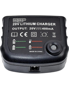 Cargador de Batería Li-Ion 20V HQRP Compatible Black and Decker 2