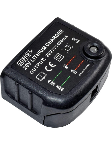 Cargador de Batería Li-Ion 20V HQRP Compatible Black and Decker