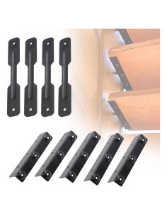 Kit de Soportes de Louvers UriMaxa para Pérgola Negra 1.35kg