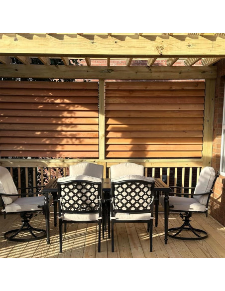 Kit de Soportes de Louvers UriMaxa para Pérgola Negra 1.35kg