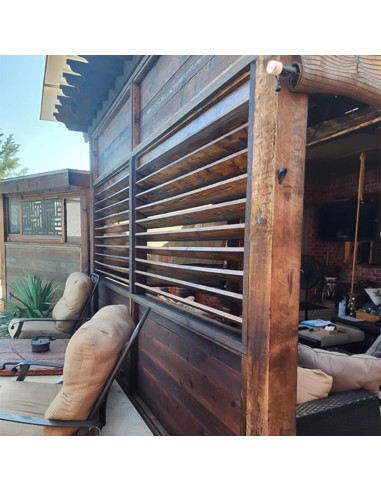 Kit de Soportes de Louvers UriMaxa para Pérgola Negra 1.35kg