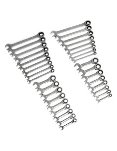 Juego de Llaves de Carraca GEARWRENCH 34 Piezas SAE y Métrico