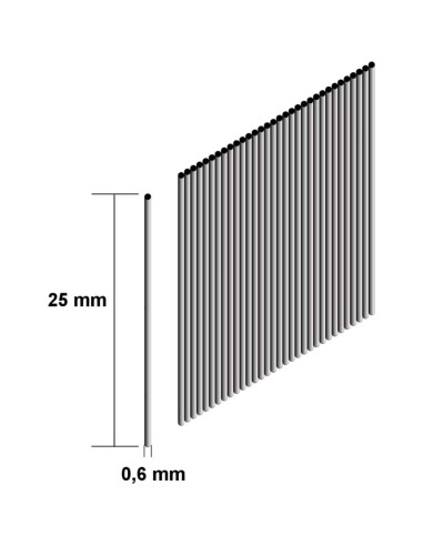 Clavos Sin Cabeza Makita F-31838 25mm 23g Caja 10,000