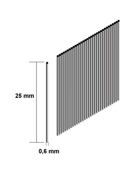Clavos Sin Cabeza Makita F-31838 25mm 23g Caja 10,000