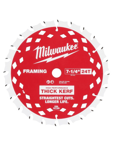 Sierra Circular Milwaukee 7-1/4" 24T Carburo 48-40-0740