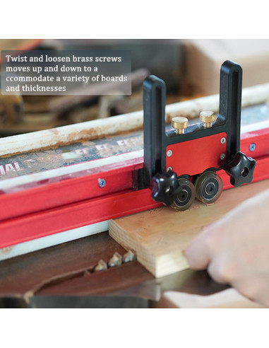 2 Piezas Tabla de Sierra Pluma Riaodtine con Rodillos Ajustables