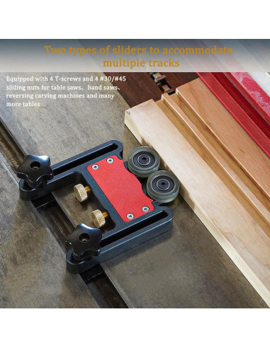 2 Piezas Tabla de Sierra Pluma Riaodtine con Rodillos Ajustables