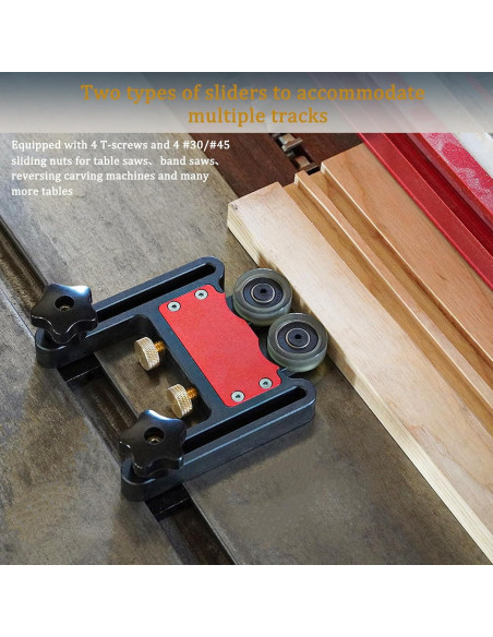 2 Piezas Tabla de Sierra Pluma Riaodtine con Rodillos Ajustables