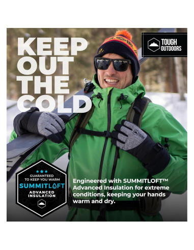 Guantes de Nieve Tough Outdoors Impermeables y Aislados
