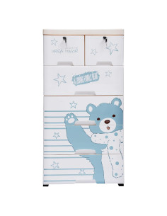 Cajonera de Plástico KWHXJ 6 Cajones Multicolor 35x50x102cm