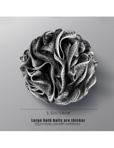 Esponja de Baño Loofah 2 Pcs LEKAYIHU 14cm Exfoliante Suave