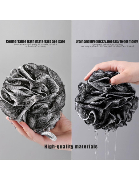 Esponja de Baño Loofah 2 Pcs LEKAYIHU 14cm Exfoliante Suave