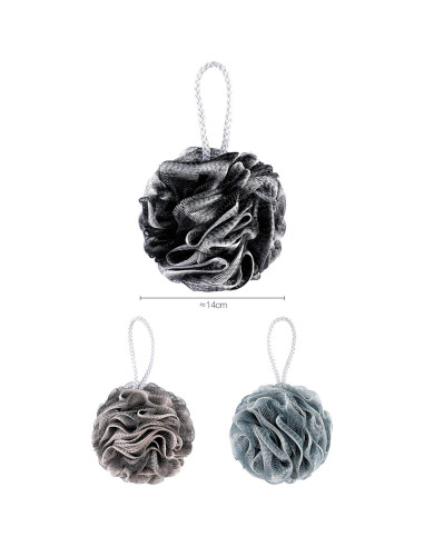 Esponja de Baño Loofah 2 Pcs LEKAYIHU 14cm Exfoliante Suave