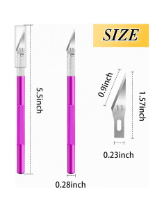 Cuchillo de Manualidades JTIEO con 4 Cuchillos y 70 Cuchillas 2