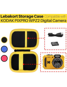 Funda de Almacenamiento Lebakort para KODAK PIXPRO WPZ2 Resistente 2