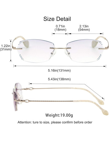 Gafas bloqueadoras de luz azul Yein, unisex, UV400, HD