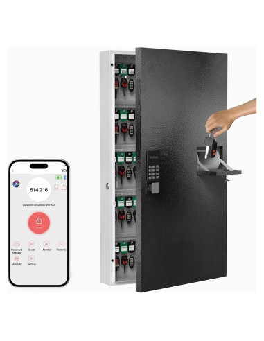 Caja de Llaves WeHere 104 Llaves Montada en Pared con Bluetooth