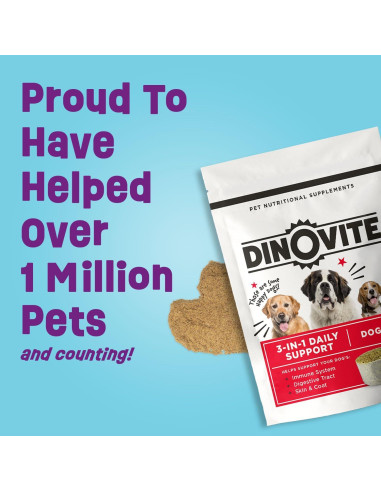 Dinovite 3 en 1 Probiotico para Perros Pequeños 30 Porciones