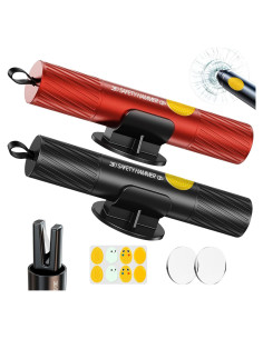 Herramienta de Escape Gemgong 2 en 1 - Rompe Ventanas y Cortador de Cinturón