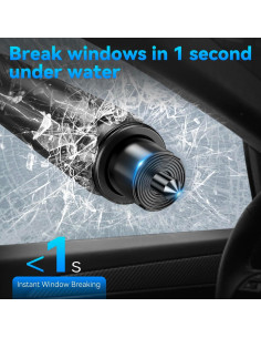Herramienta de Escape Gemgong 2 en 1 - Rompe Ventanas y Cortador de Cinturón 2