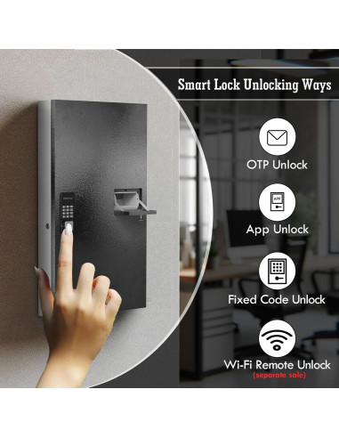 Caja de Llaves WeHere 104 Llaves Montada en Pared con Bluetooth