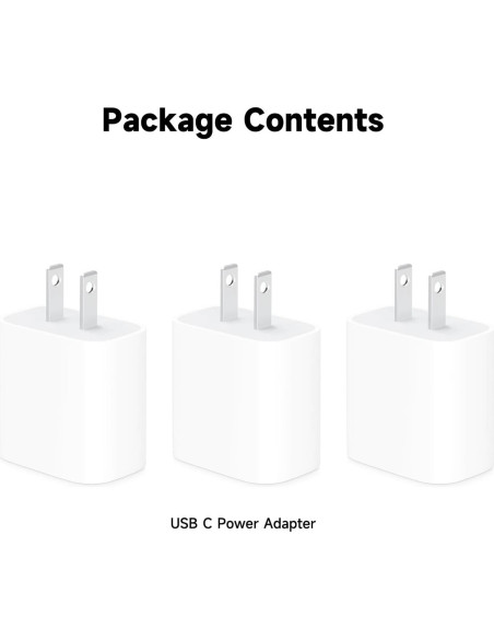 Paquete de 3 Cargadores de Pared USB-C 30W CYQAPC